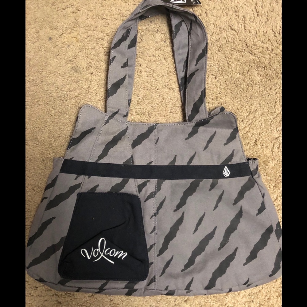 Volcom tote bag charcoal